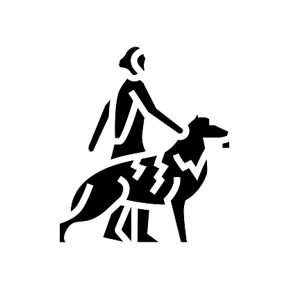domestication animals human evolution glyph icon vector. domestication animals human evolution sign. isolated symbol illustration