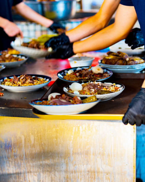istock Serving Plov at the Tashkent plov center 1497864929