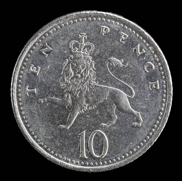 istock Lion on the reverse side of a British 10 pence coin. 1497868681