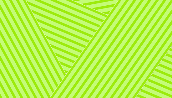 Geometric Stripes - Abstract Background of Overlapping  Parallel Lines Green - Modern Layered Effect - Op Art Style