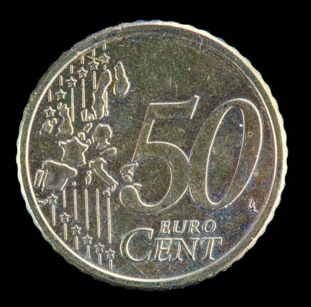 istock Golden 50 euro cent coin. 1497871750