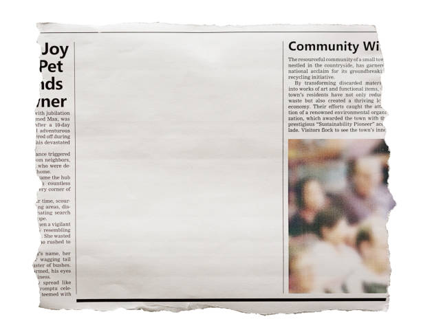 istock Newspaper clipping with blank space for your copy 1497877595