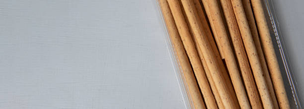 istock Grissini on the white surface. Fresh italian snack.appetizer 1497880620