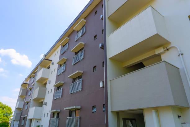 istock Landscape photography with an old housing complex 1497881723