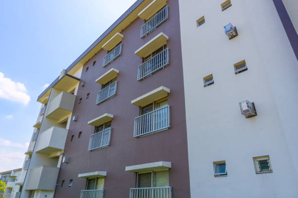 istock Landscape photography with an old housing complex 1497881877