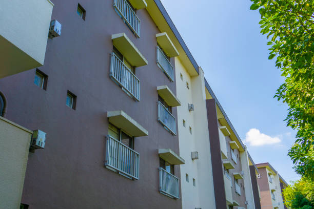 istock Landscape photography with an old housing complex 1497882050