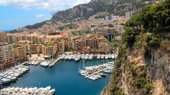 Aerial view of Capri Island, Italy