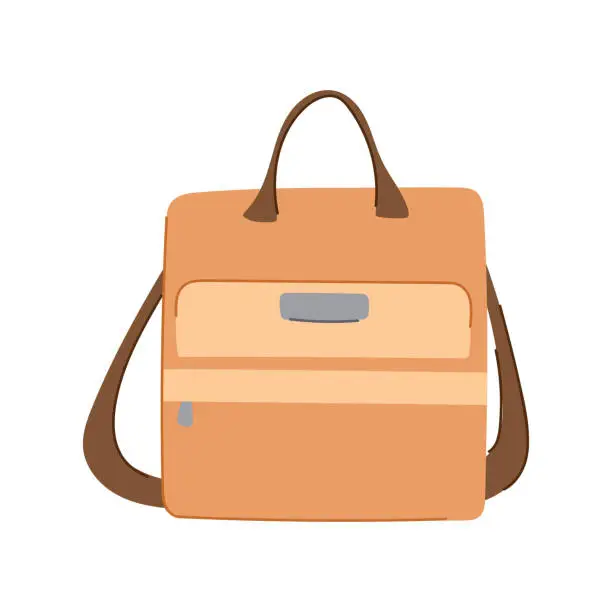 Vector illustration of fashion laptop bag cartoon vector illustration
