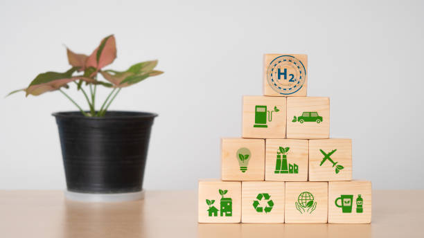 istock Concept for clean hydrogen energy. environmental protection, eco-friendly business, and alternative energy. Future net zero energy solutions will be environmentally benign. lowering emissions. 1497903193