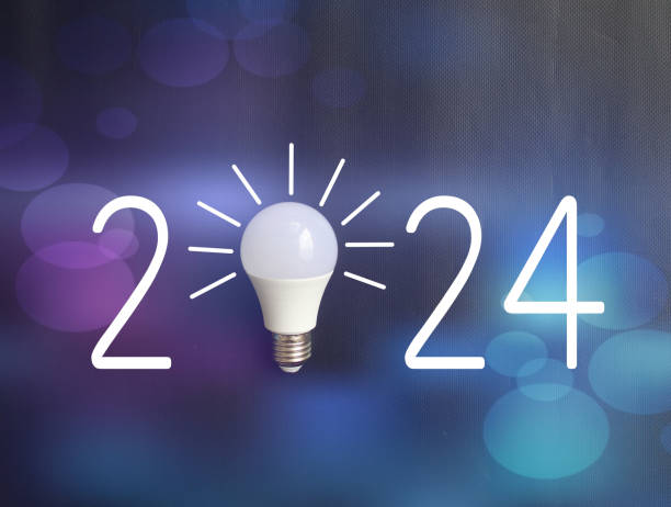 istock 2024 created from led light bulb on color background. Creativity inspiration ,planning ideas concept 1497903206