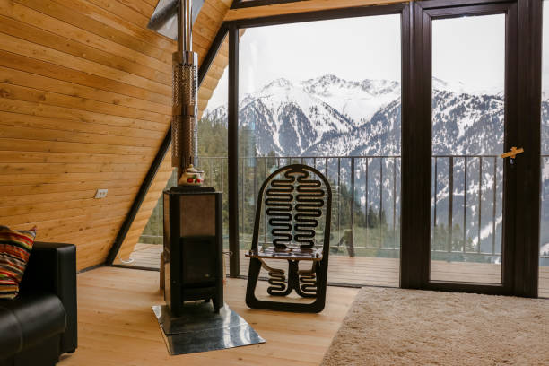 istock Chalet cottages in mountain resort 1497905602