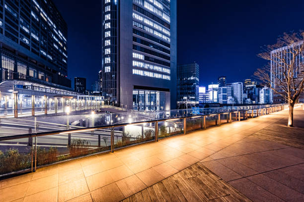 istock Skyscrapers and office park in Shiodome, Tokyo 1497905825
