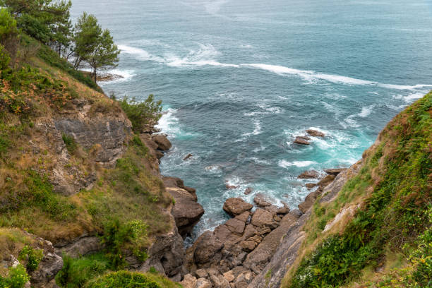 istock Spectacular landscape in Cantabria - Spain. High cliffs, with green vegetation. 1497908473