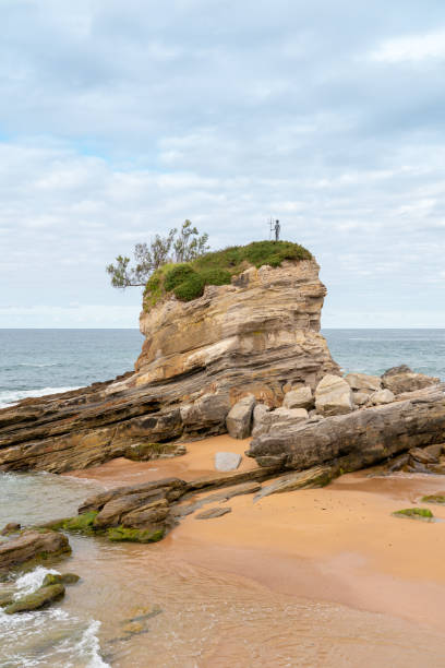 istock Spectacular landscape in Cantabria - Spain. High cliffs, with green vegetation. 1497908484