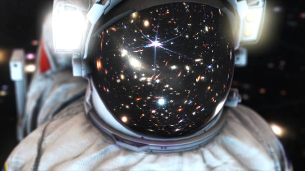 Exploring the Boundless Cosmos: A Visionary Astronaut in a Cutting-Edge Space Suit Embarking on a Celestial Odyssey. Highest Quality Render.