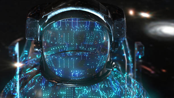 istock Exploring the Boundless Cosmos: A Visionary Astronaut in a Cutting-Edge Space Suit Embarking on a Celestial Odyssey. Highest Quality Render. 1497909196