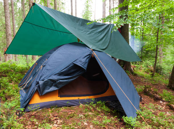 istock tourist tent under awning 1497909768