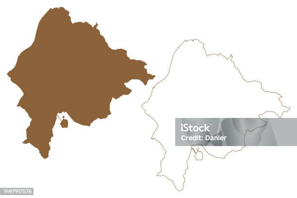 フェルトキルヒ地区地図のベクターイラスト落書きスケッチ ベツィルクフェルトキルヒマ アイコンのベクターアート素材や画像を多数ご用意