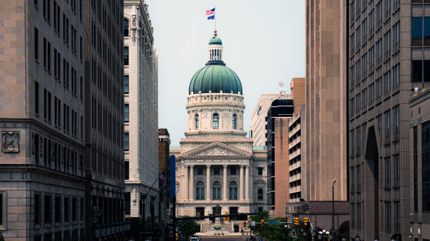 Indiana State Capitol building in Indianapolis, Indiana
