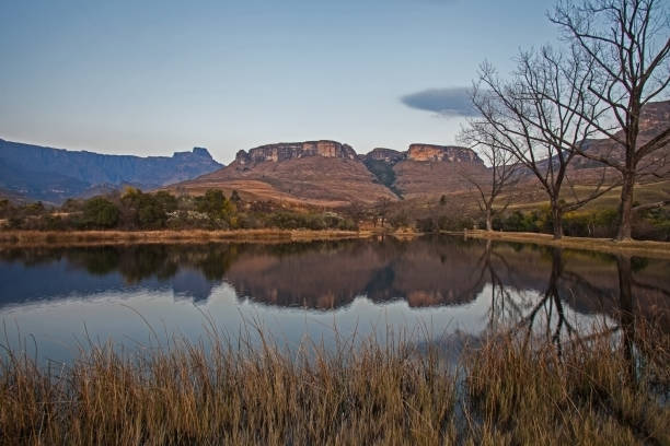 istock Scenic reflections in a Drakensberg lake 15532 1497918475