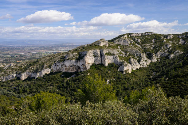 istock Massive rock formation in the Alpilles on a sunny day 1497919949