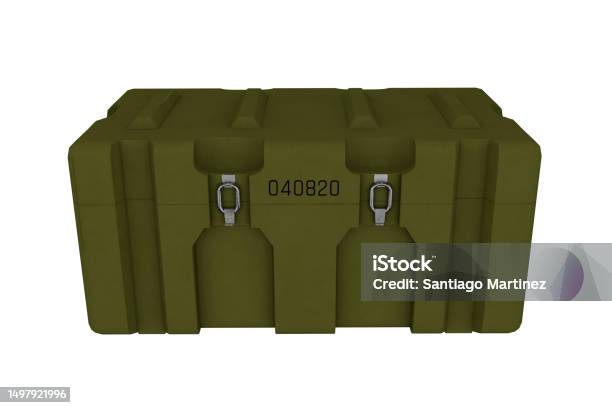 Modern Green Military Box Stock Photo - Download Image Now - Ammonite, Ammunition, Archival