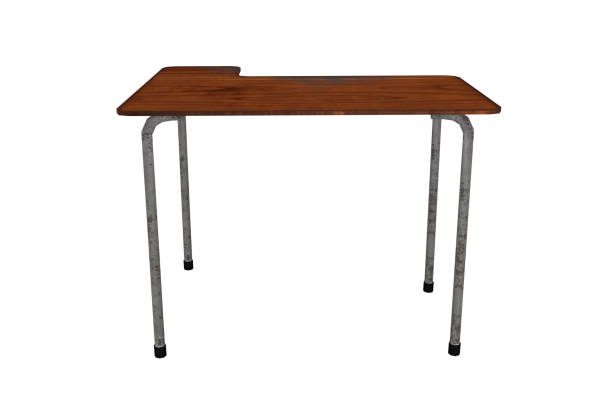 istock 3d rendering wooden school desk 1497922034