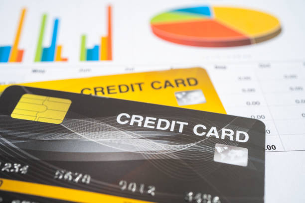 Credit card model on chart and graph spreadsheet paper. Finance development, Banking Account, Statistics, Investment Analytic research data economy, Stock exchange trading, Business company concept. modelo de tarjeta de crédito en papel de hoja de cálculo de gráficos y gráficos. desarrollo financiero, cuenta bancaria, estadística, economía de datos de investigación analítica de inversión, negociación de bolsa, concepto de empresa de negocios