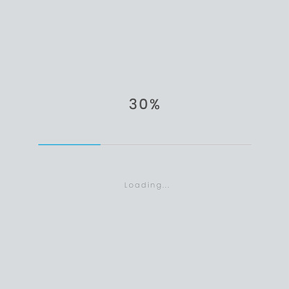 30 Loading Rainbow 30 Pecent Loading Sign Vector Illustration On Grey Background ...
