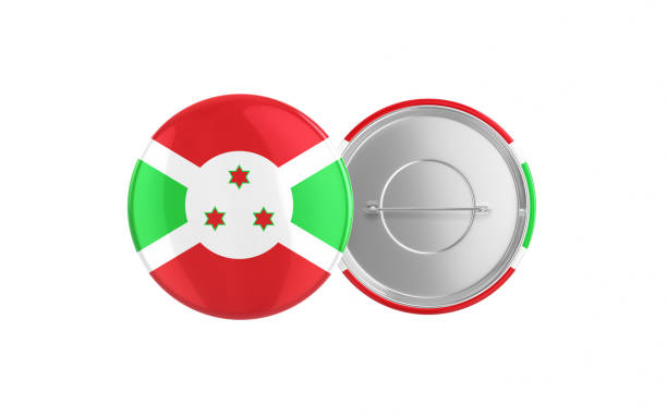 Waving flag of Burundi. National flag of Burundi background