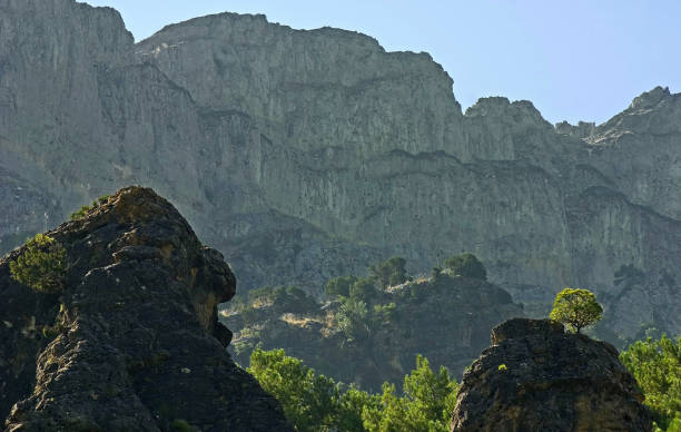 Typical landscape, in the Sierras de Cazorla, Segura and Las Villas. Typical landscape, in the Natural Park of Cazorla, Segura and Las Villas. andar en bicicleta stock pictures, royalty-free photos & images