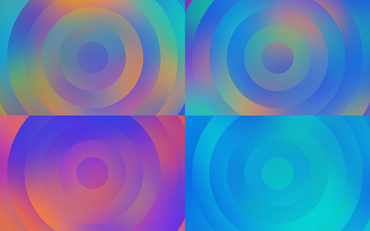 Gradient modern circle abstract round blur layered background pattern.