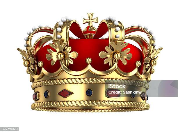 Golden Royal Crown Stock Photo - Download Image Now - Crown - Headwear, King - Royal Person, Royalty