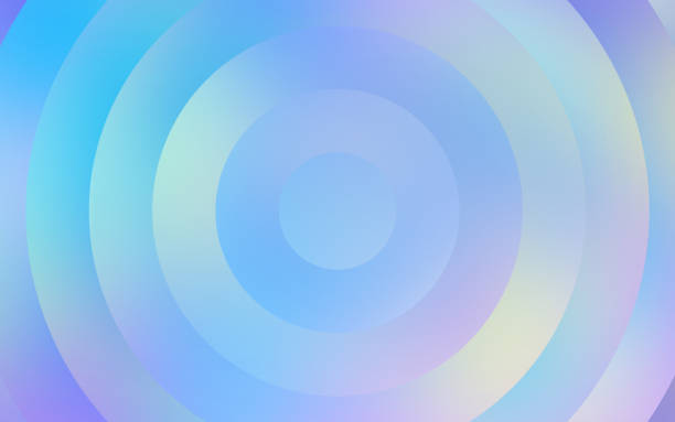 gradient modern circle layers abstrakcyjne tło - pofałdowany stock illustrations