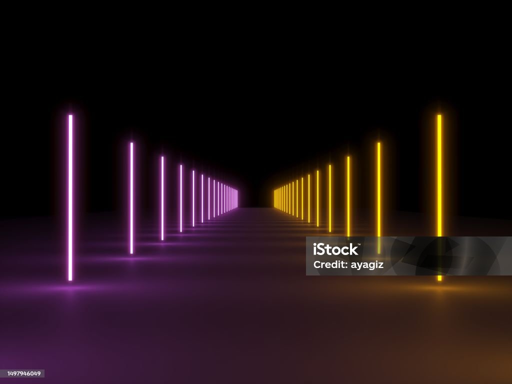 Virtual Background Abstract Neon Abstract Neon Background With Glowing Lines Stock Photo - Download ...