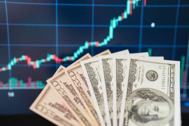 istock american dollar on background rising graphic 1497953613