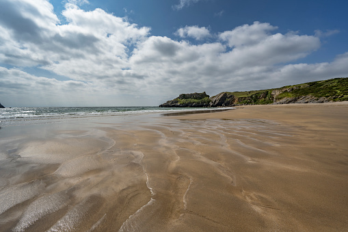 Broadhaven sands South in Wales one of the best sandy beaches in the UK