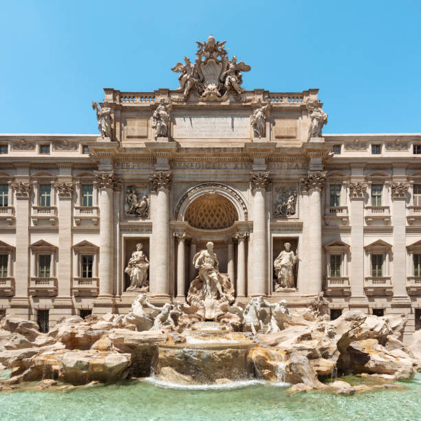 Trevi fountain at Rome, Italy. Very famous place. (Fontana di Trevi)
