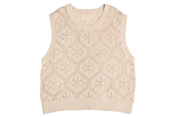 Woman's wear - beige knit vest