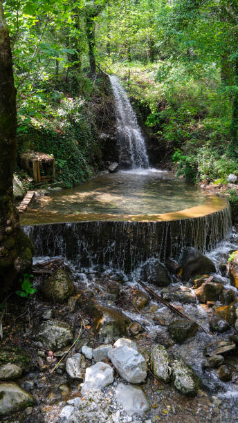 istock Gorgeous waterfall among the mountains 1497972711