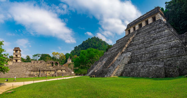 Ruínas maias em Palenque - foto de acervo