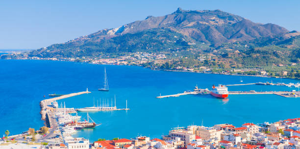 istock Coastal panoramic landscape of Zakynthos, Greece 1497975807