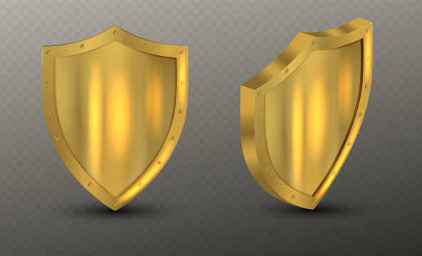 illustrations, cliparts, dessins animés et icônes de realistic_shield - honor guard flash