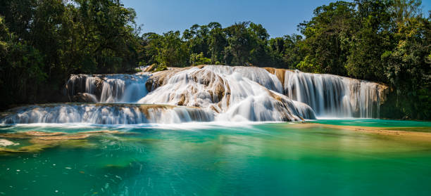 Agua Azul Waterfalls in Chiapas - fotografia de stock