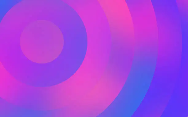 Vector illustration of Modern Magenta Glow Abstract Circle Background