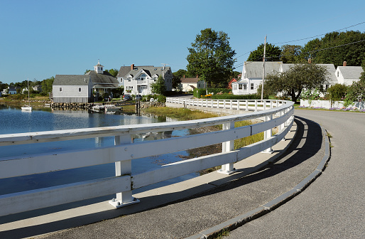 New England coastal village, Kennebunkport, Maine, USA