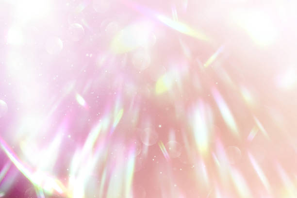 istock Glowing Background with Prism Rainbow Light Overlay.Vibrant Gradient.Pastel Dreams.Soft Pastels 1498036386