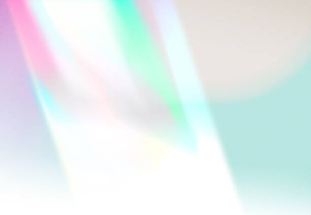 istock Glowing Background with Prism Rainbow Light Overlay.Vibrant Gradient.Pastel Dreams.Soft Pastels 1498036408
