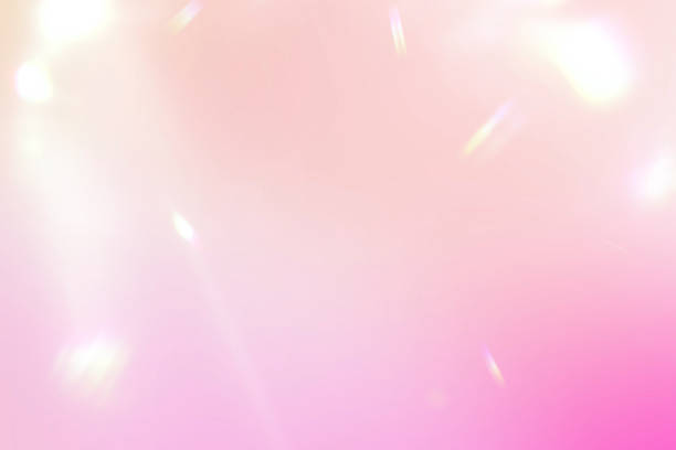 fondo brillante con superposición de luz de arco iris prismático.rosa.degradado vibrante.sueños pasteles.pasteles suaves. - fondo rosa fotografías e imágenes de stock