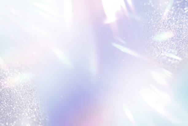 Glowing Background with Prism Rainbow Light Overlay.Vibrant Gradient.Pastel Dreams.Soft Pastels